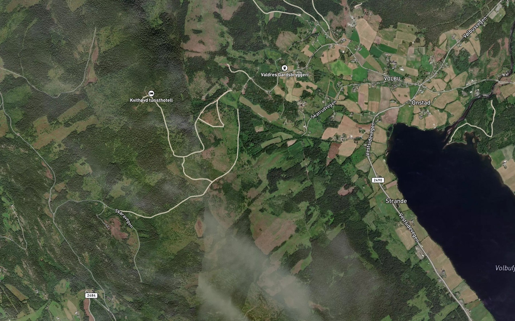 Satellite map of the Sjaheimbekken