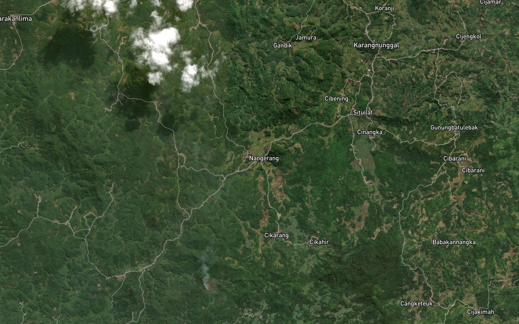 Satellite map of the Ci Patujah