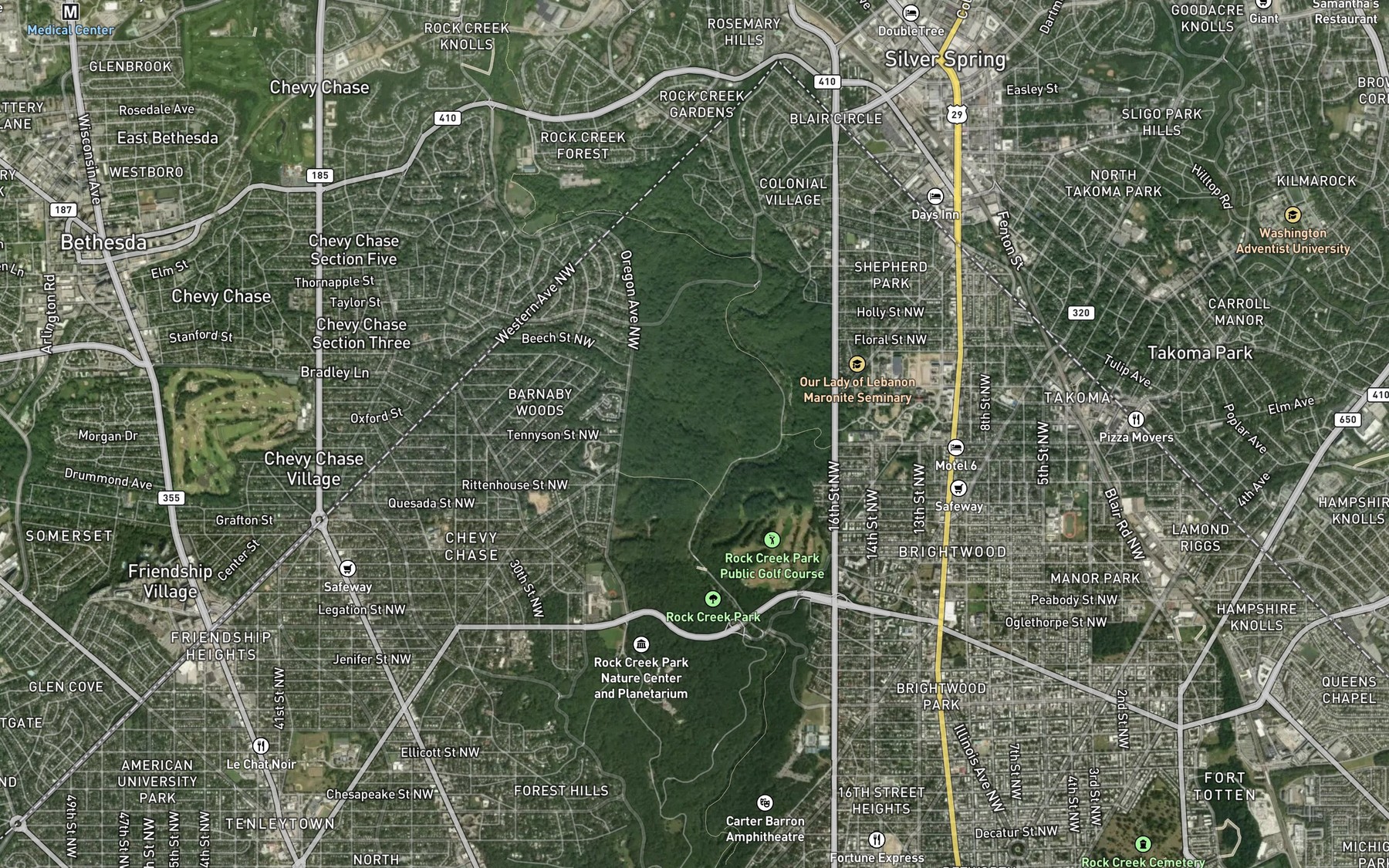 Satellite map of the Jumpin' Jack Spring