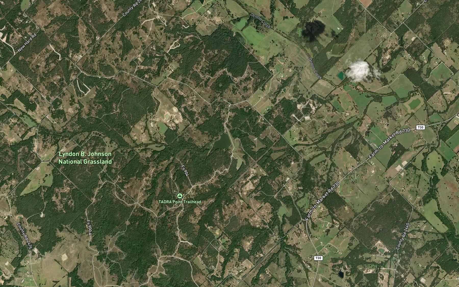Satellite map of the Soil Conservation Service Site 12 Reservoir