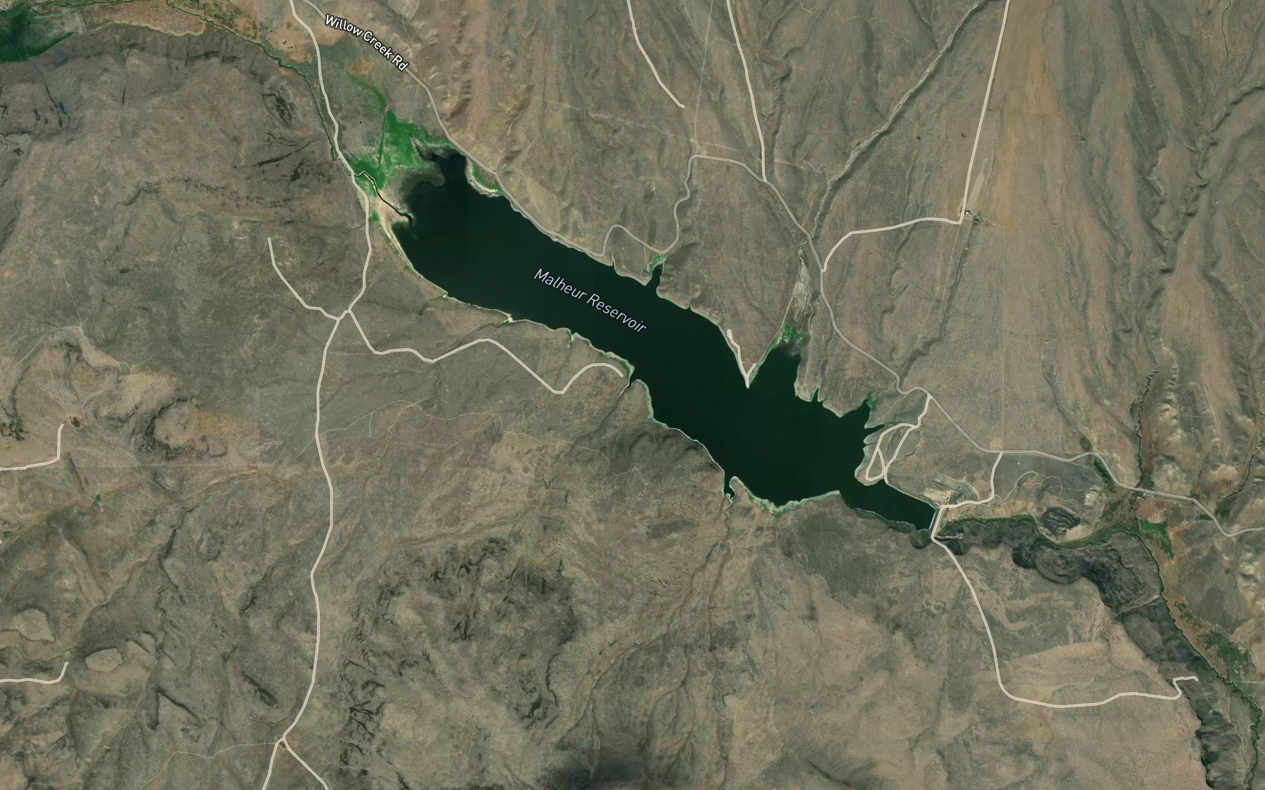 Satellite map of the Cottonwood Creek