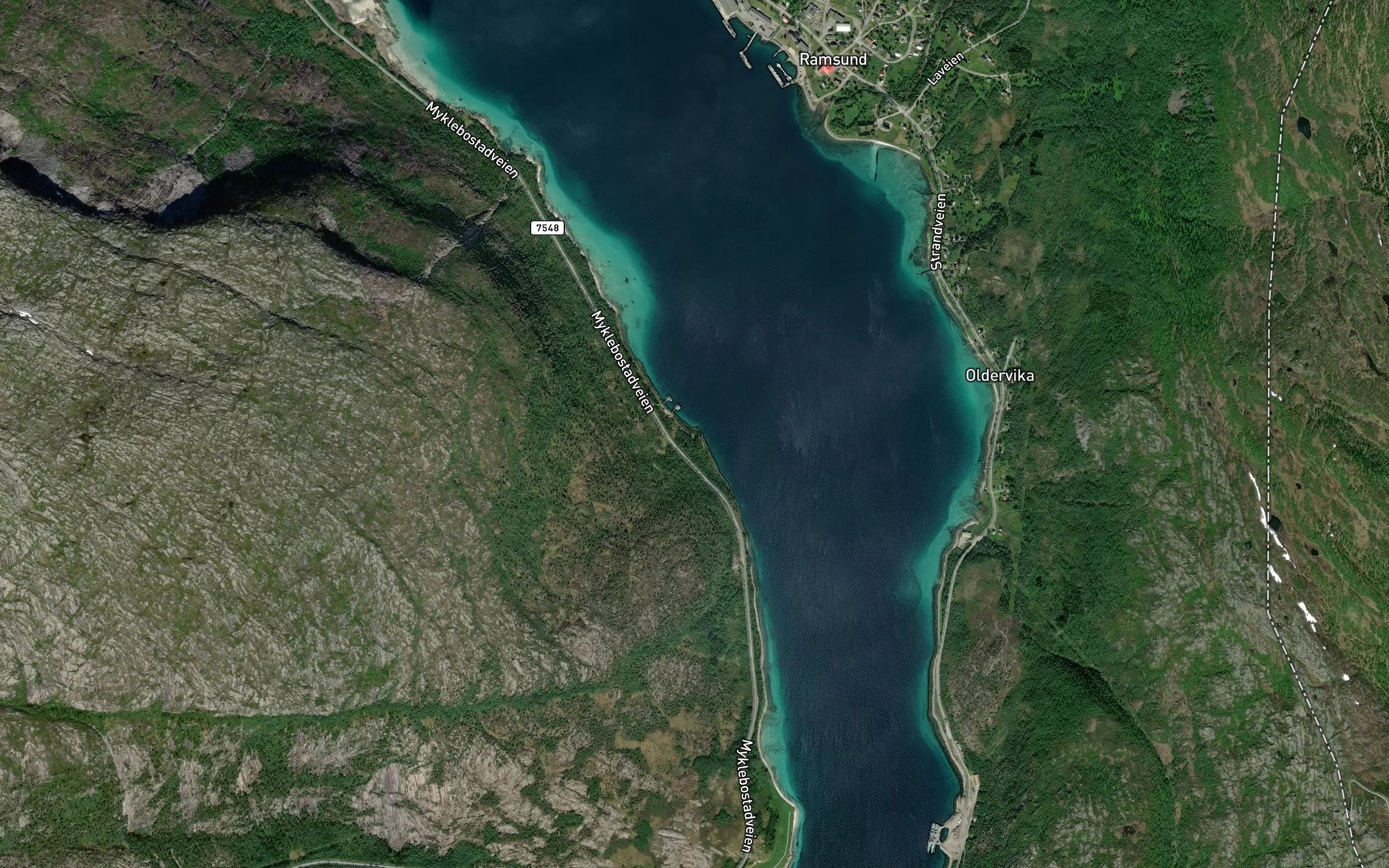 Satellite map of the Saelebota