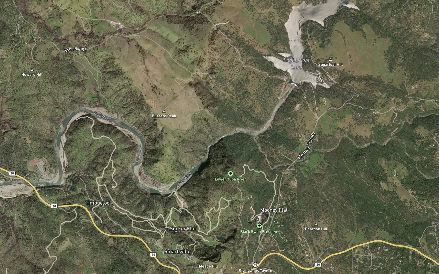 Satellite map of the The Narrows