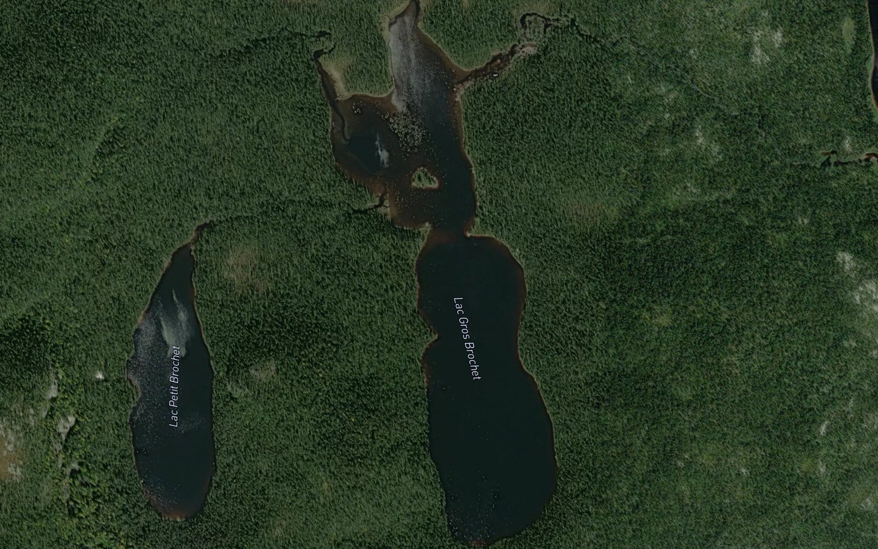Satellite map of the Lac Annie
