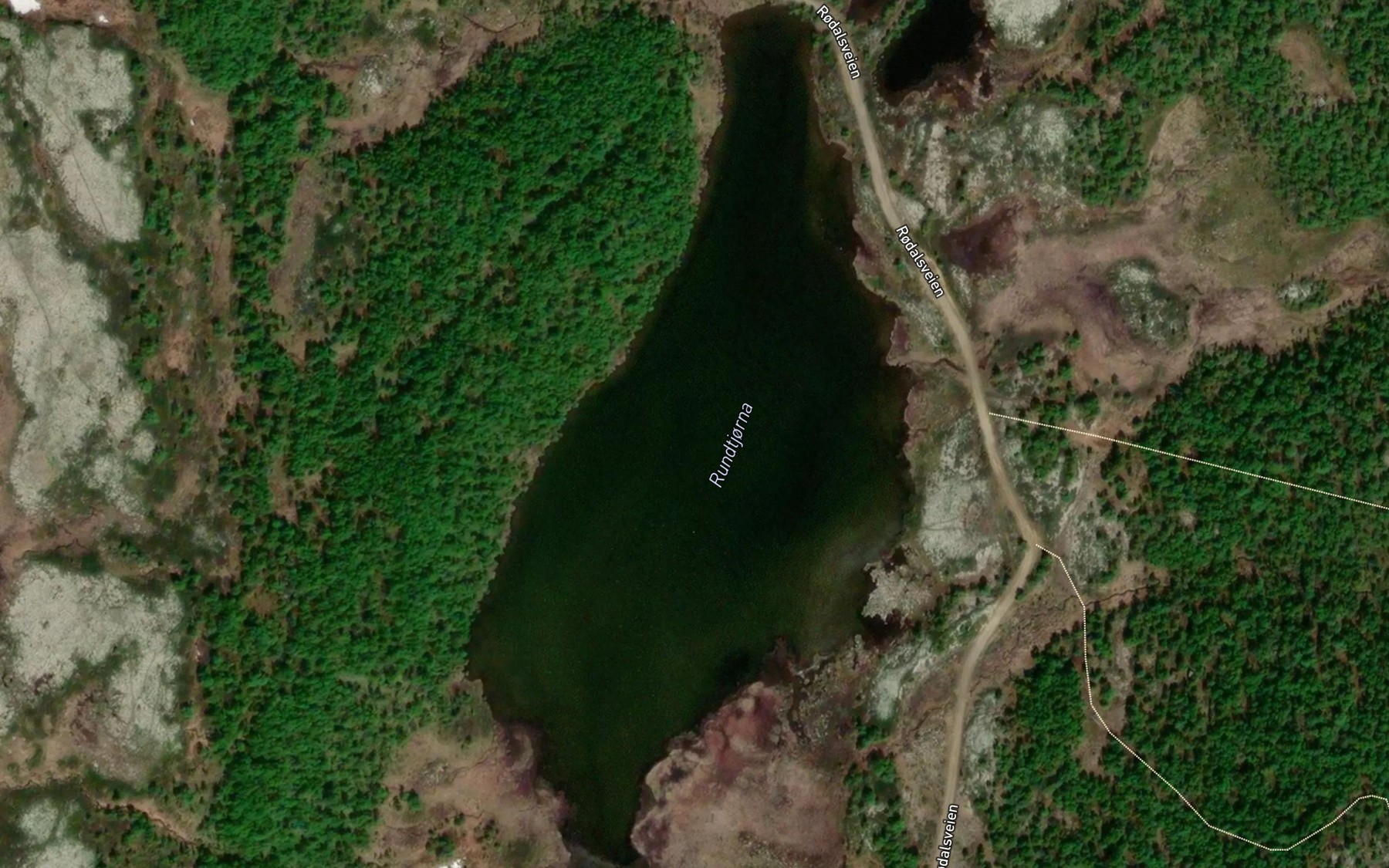 Satellite map of the Rundtjorna