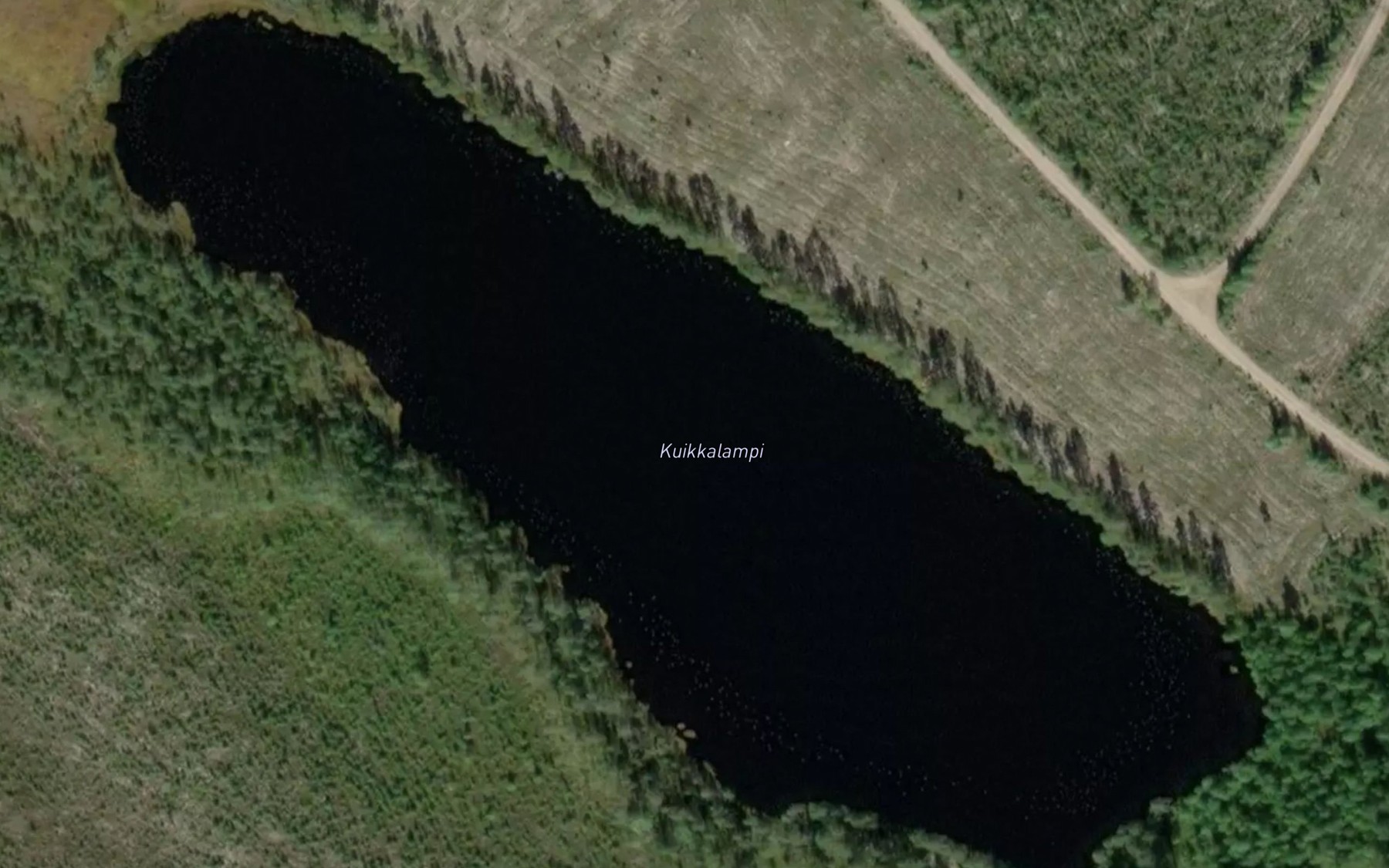 Satellite map of the Kuikkalampi