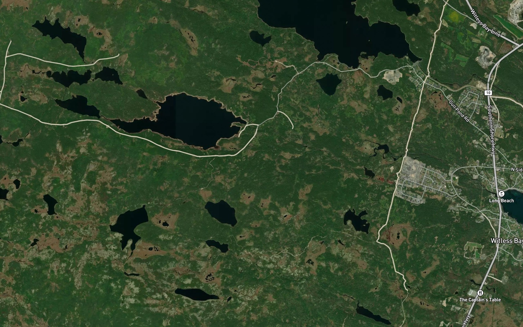 Satellite map of the Beaver House Pond