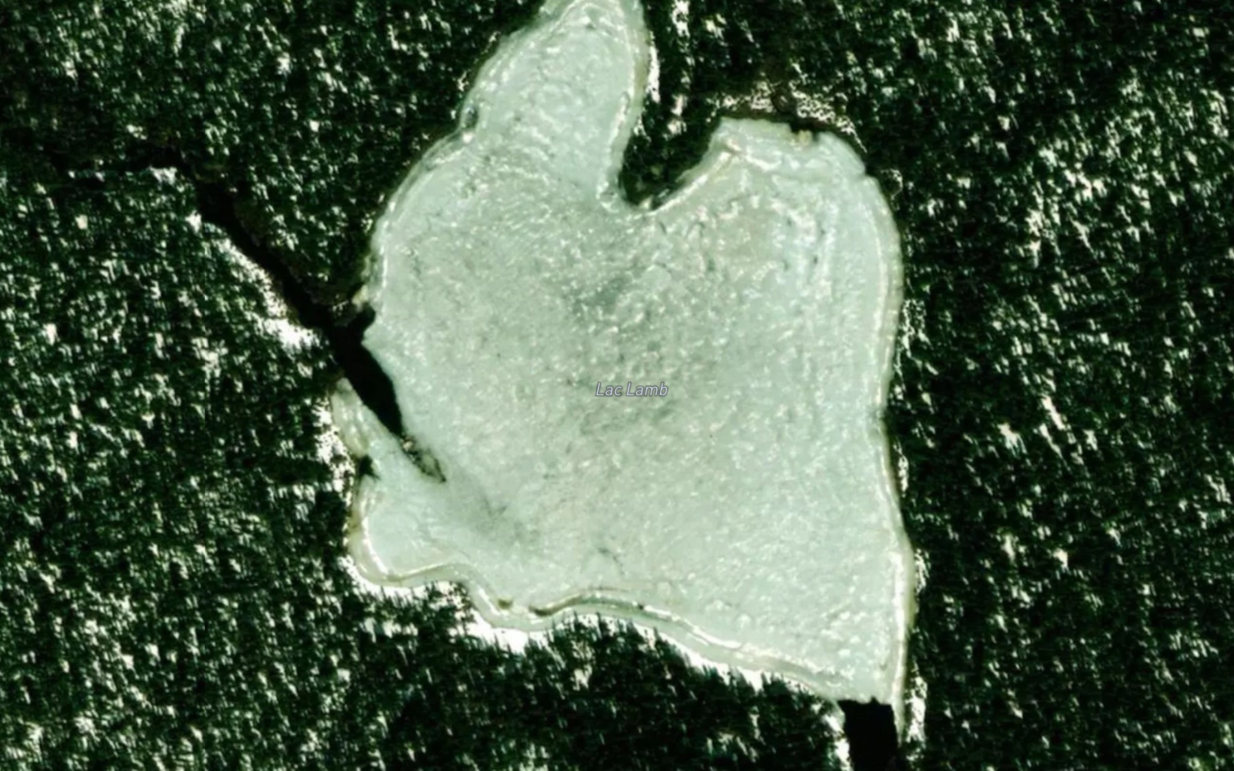 Satellite map of the Lac Lamb