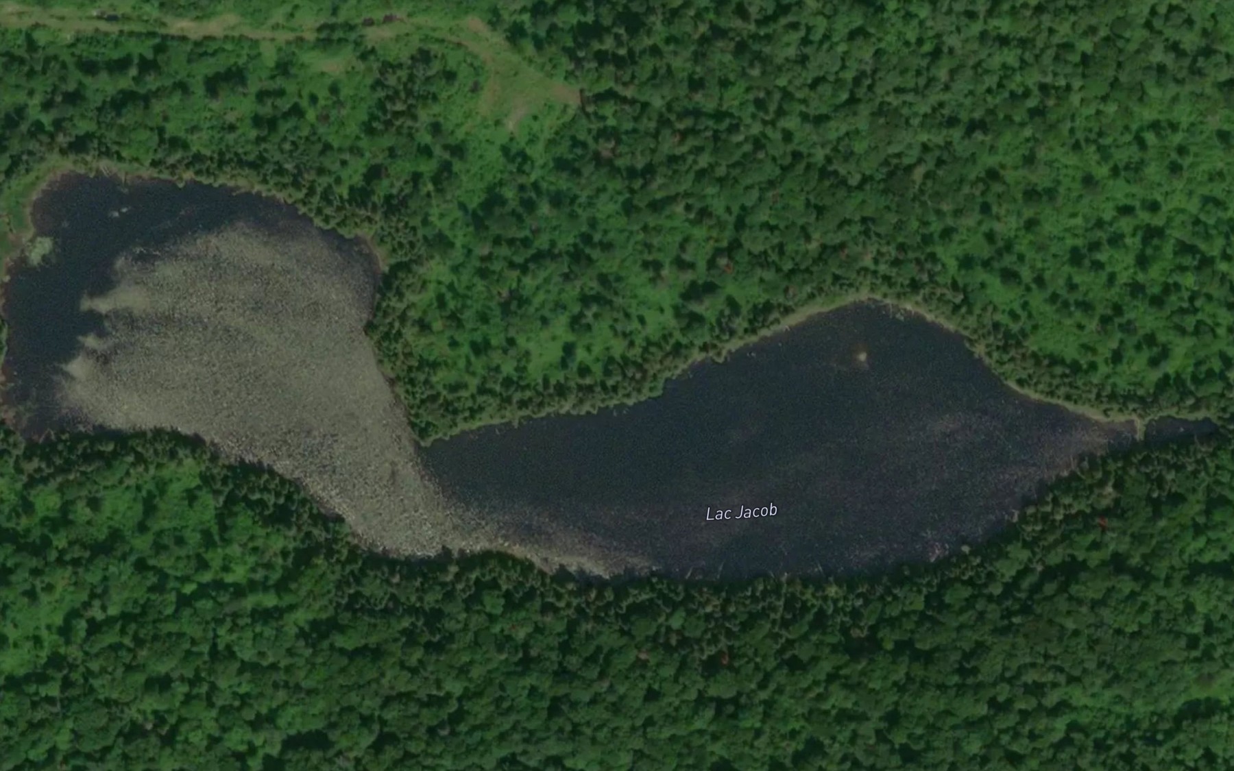 Satellite map of the Lac Jacob