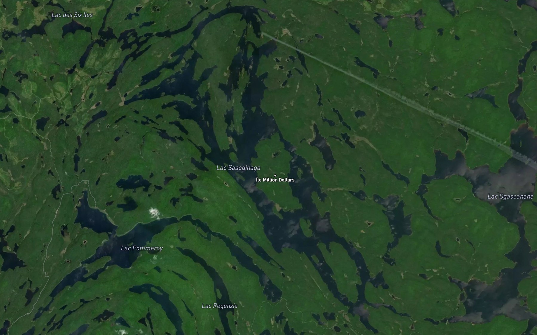 Satellite map of the Baie Minomini