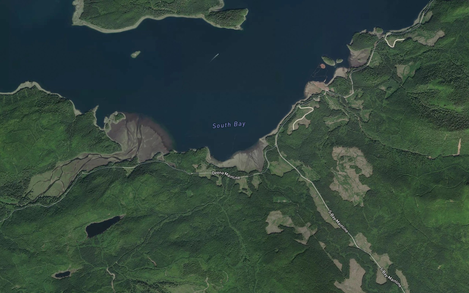 Satellite map of the South Bay
