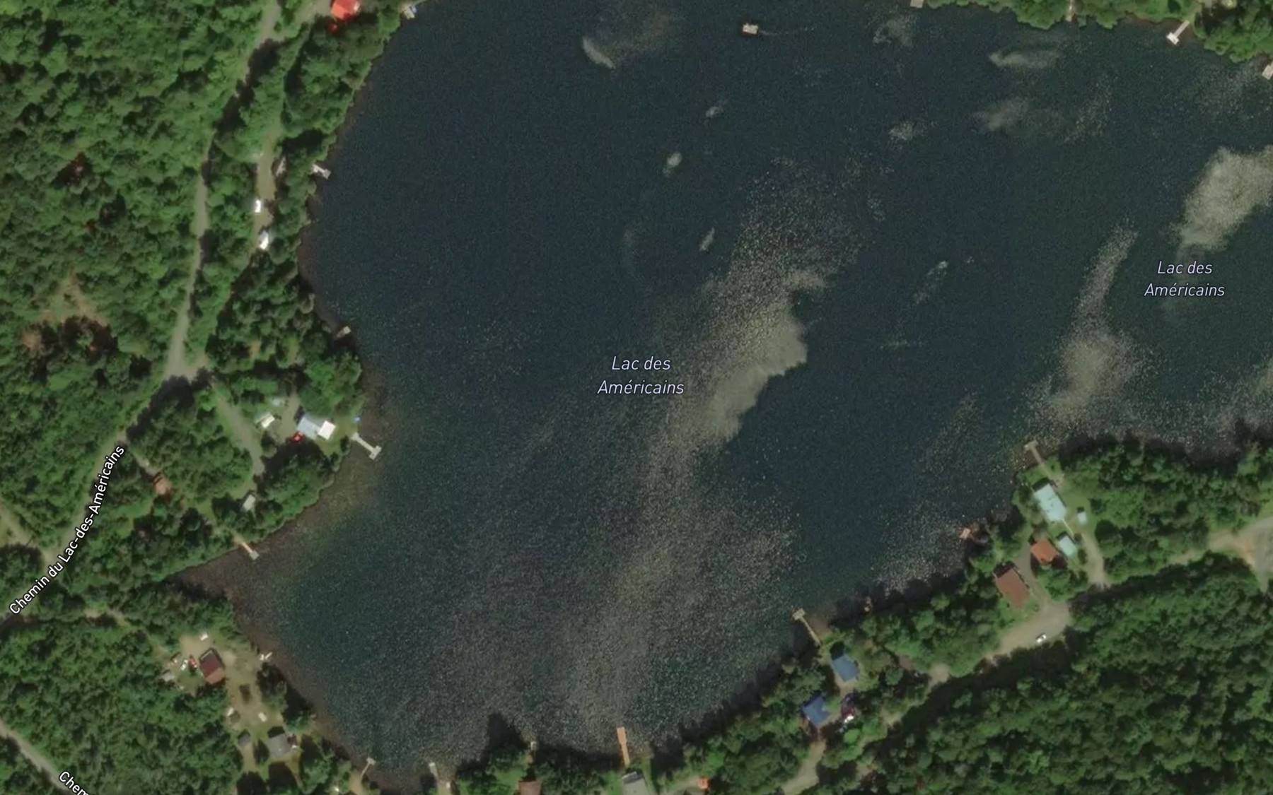 Satellite map of the Lac des Americains