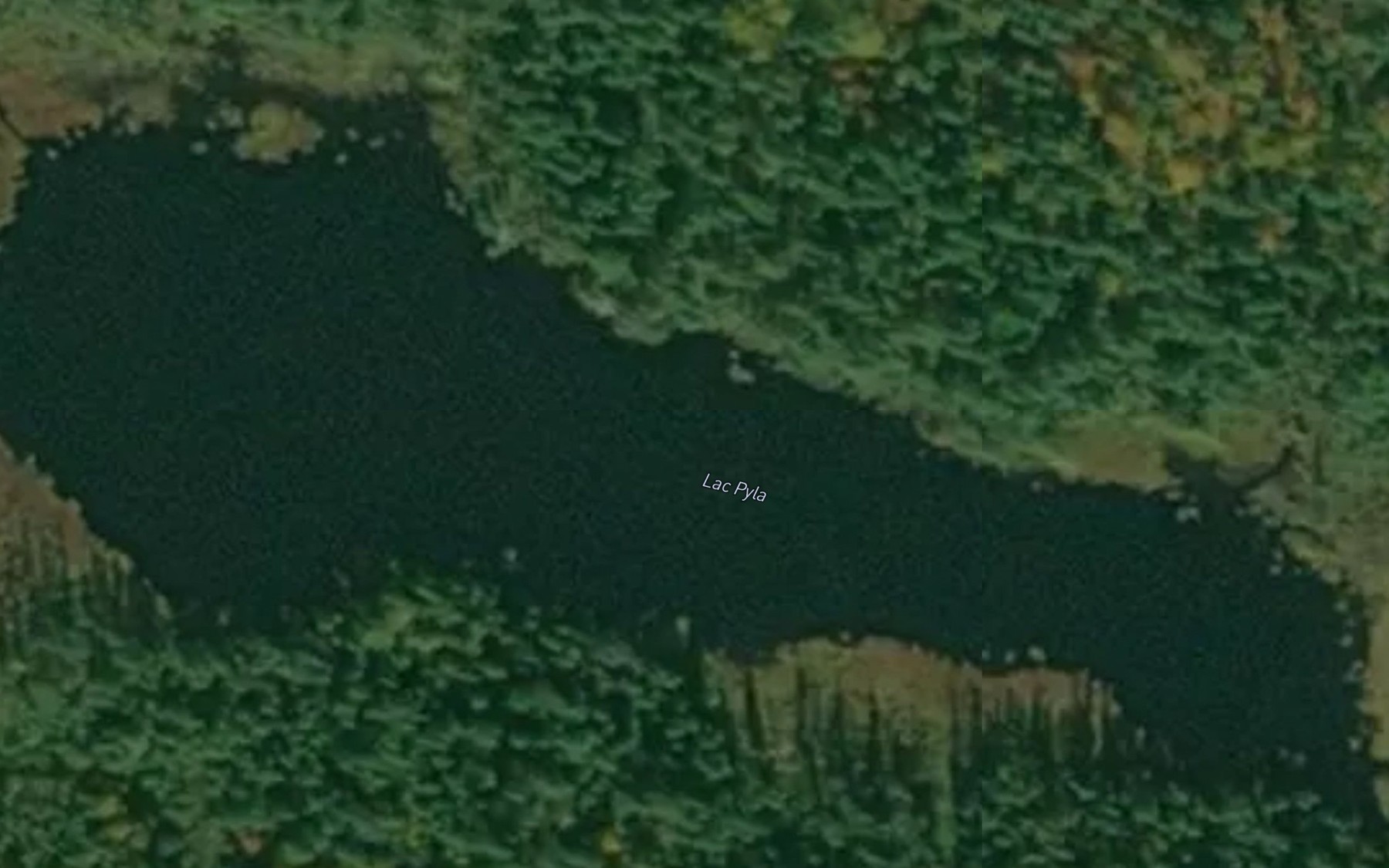 Satellite map of the Lac Pyla