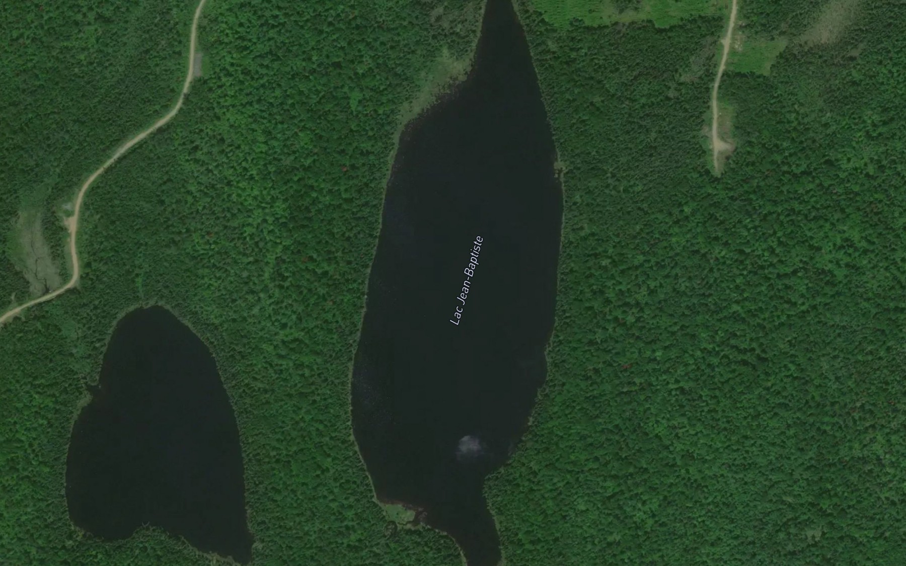 Satellite map of the Lac Jean-Baptiste