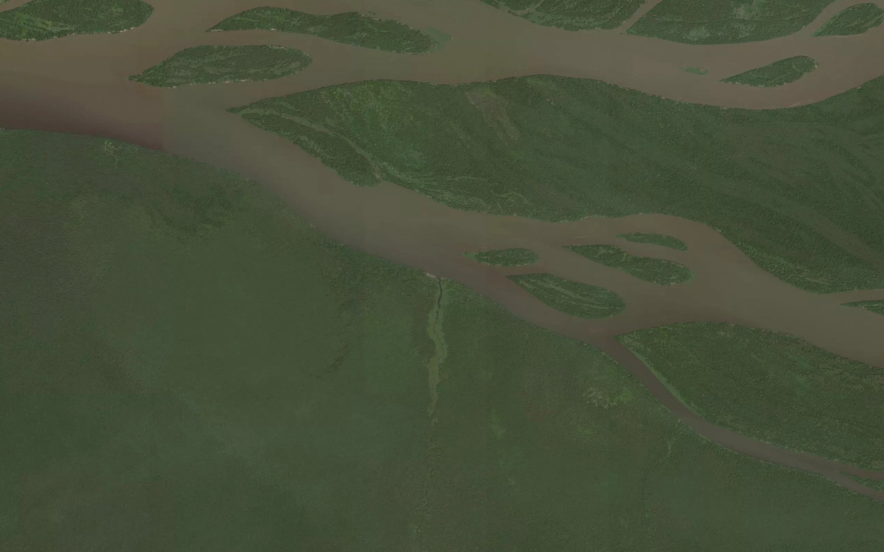 Satellite map of the Ikesani