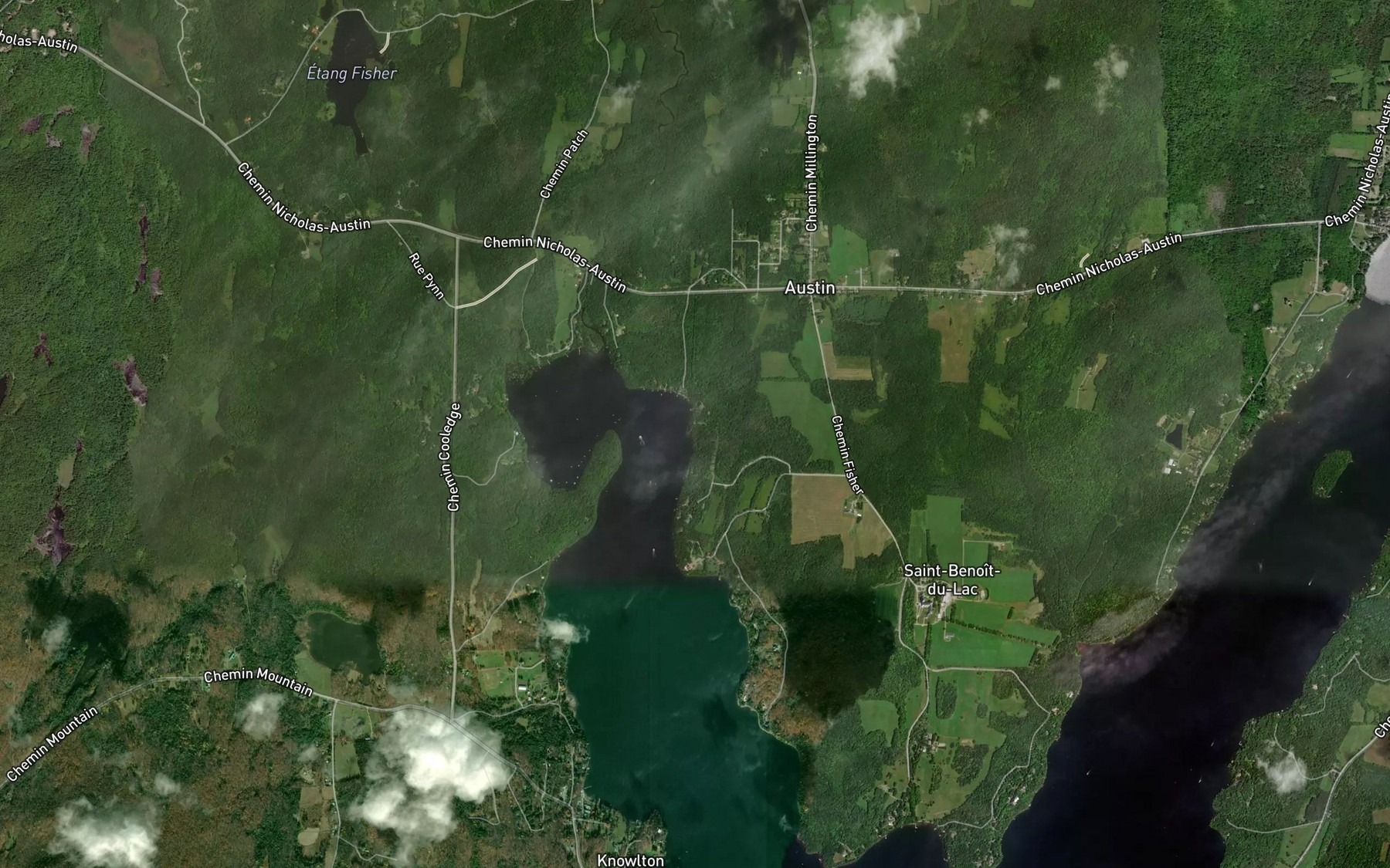 Satellite map of the Ruisseau Scott