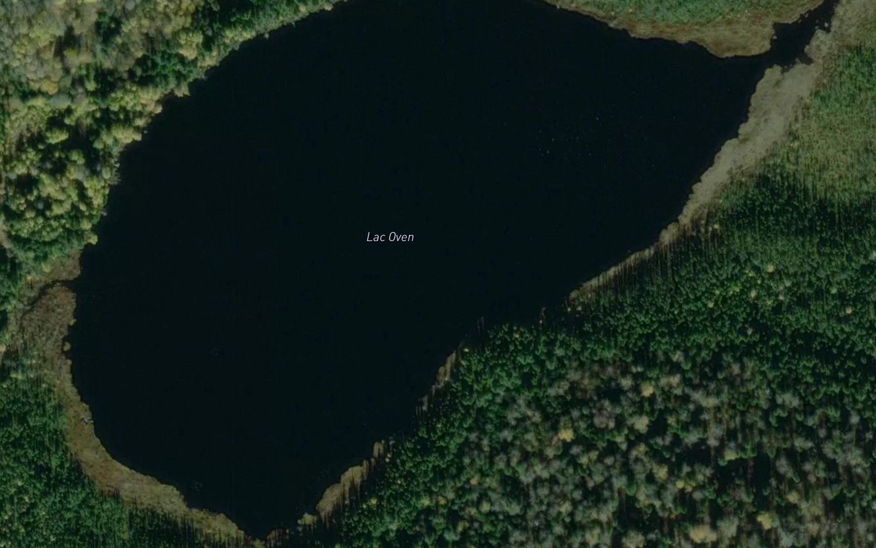 Satellite map of the Lac Oven