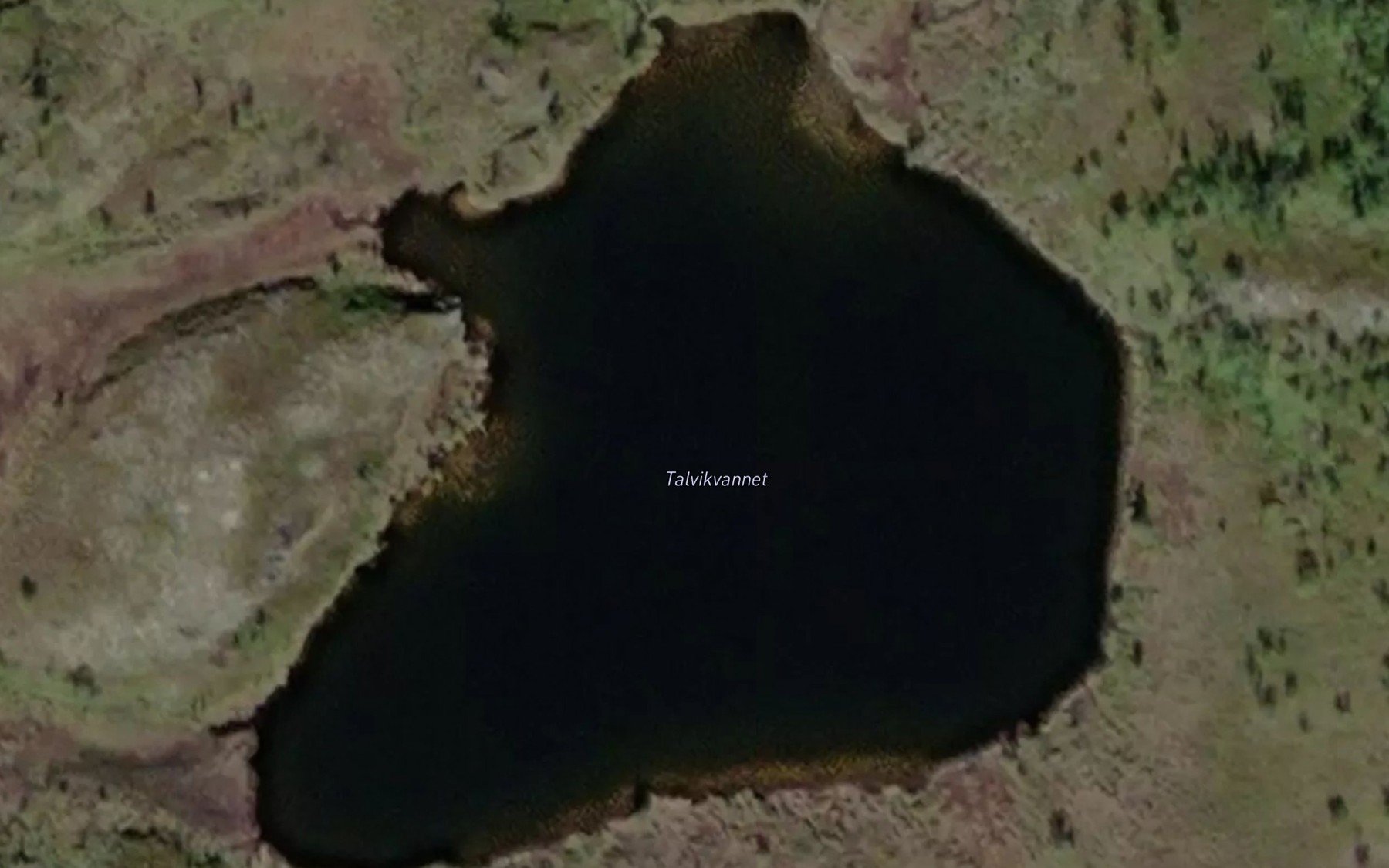 Satellite map of the Talvikvatnet