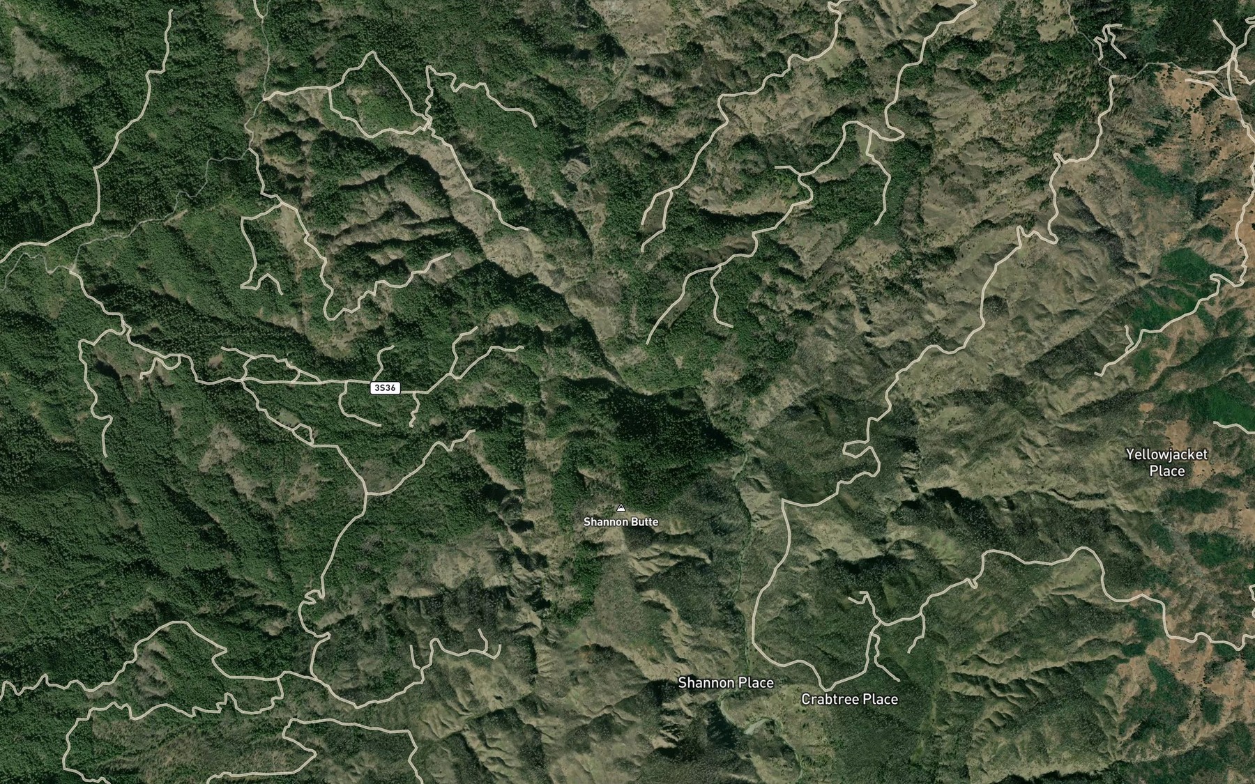 Satellite map of the Kettenpom Creek