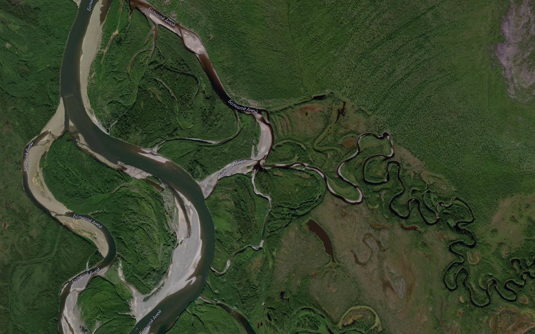Satellite map of the Sladkaya