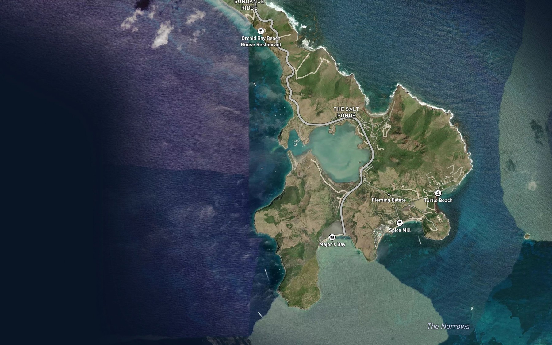 Satellite map of the Ballast Bay