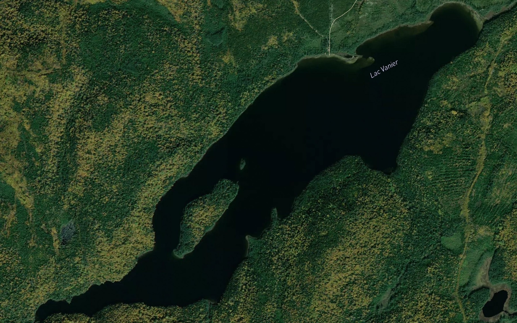 Satellite map of the Lac Vanier