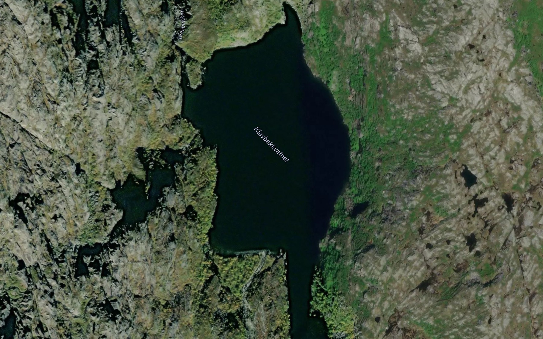 Satellite map of the Klavbekkvatnet