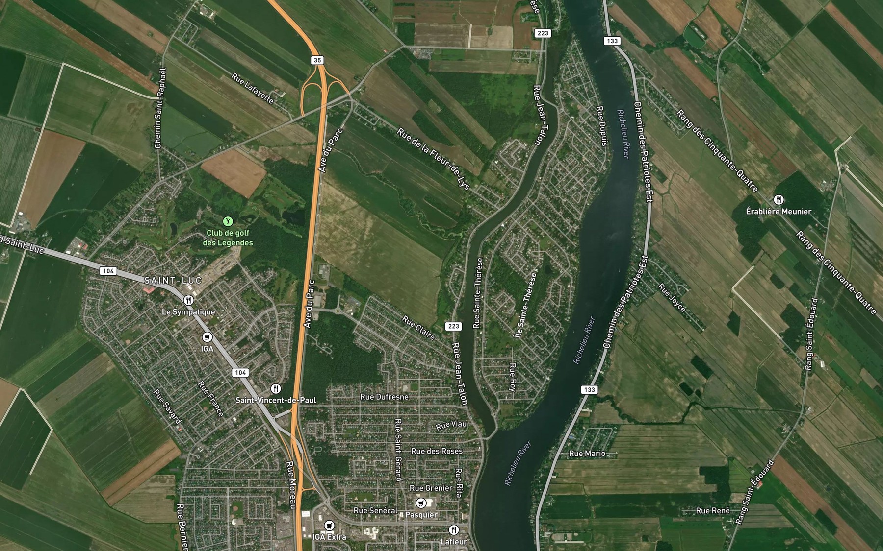 Satellite map of the La Grande Decharge