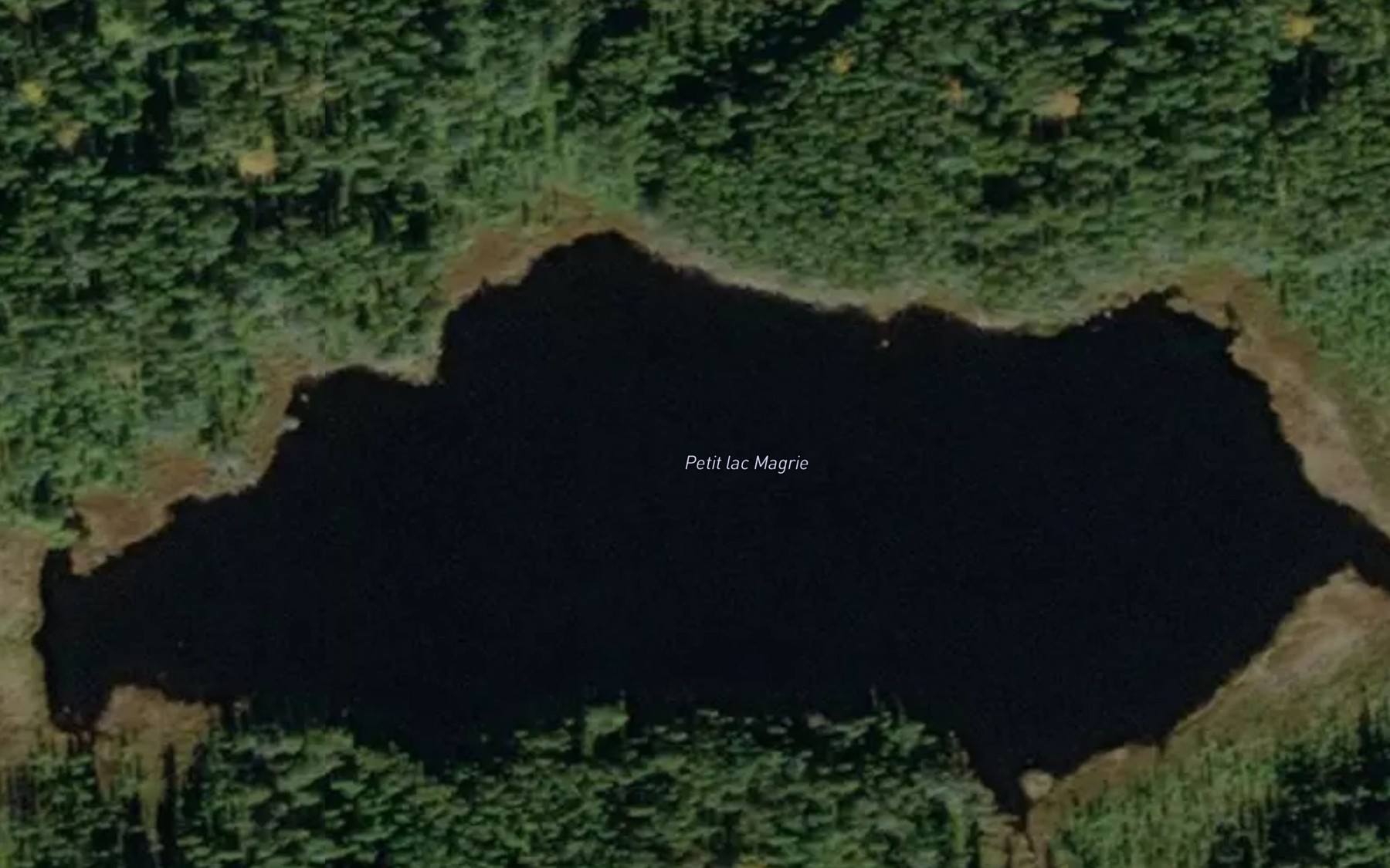 Satellite map of the Petit lac Magrie