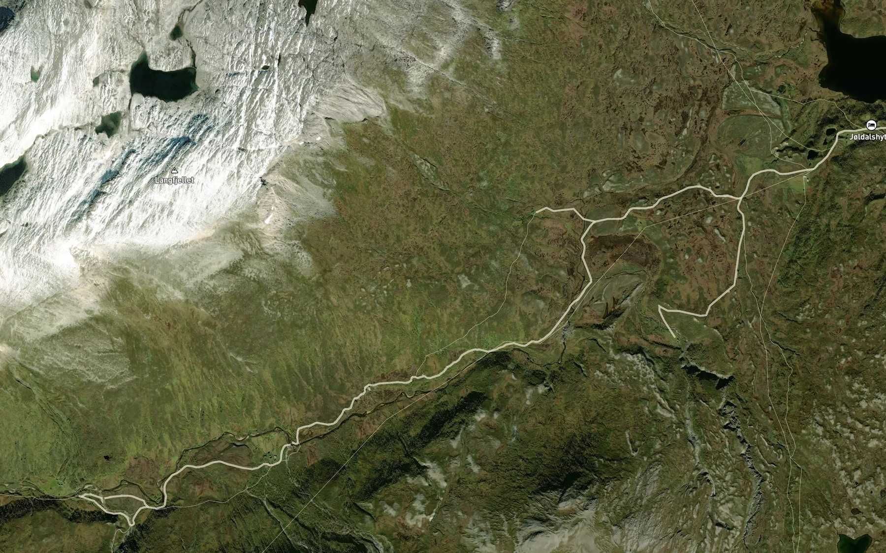 Satellite map of the Turen