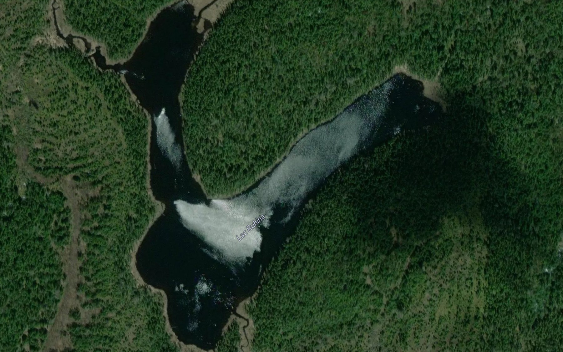Satellite map of the Lac Rubina