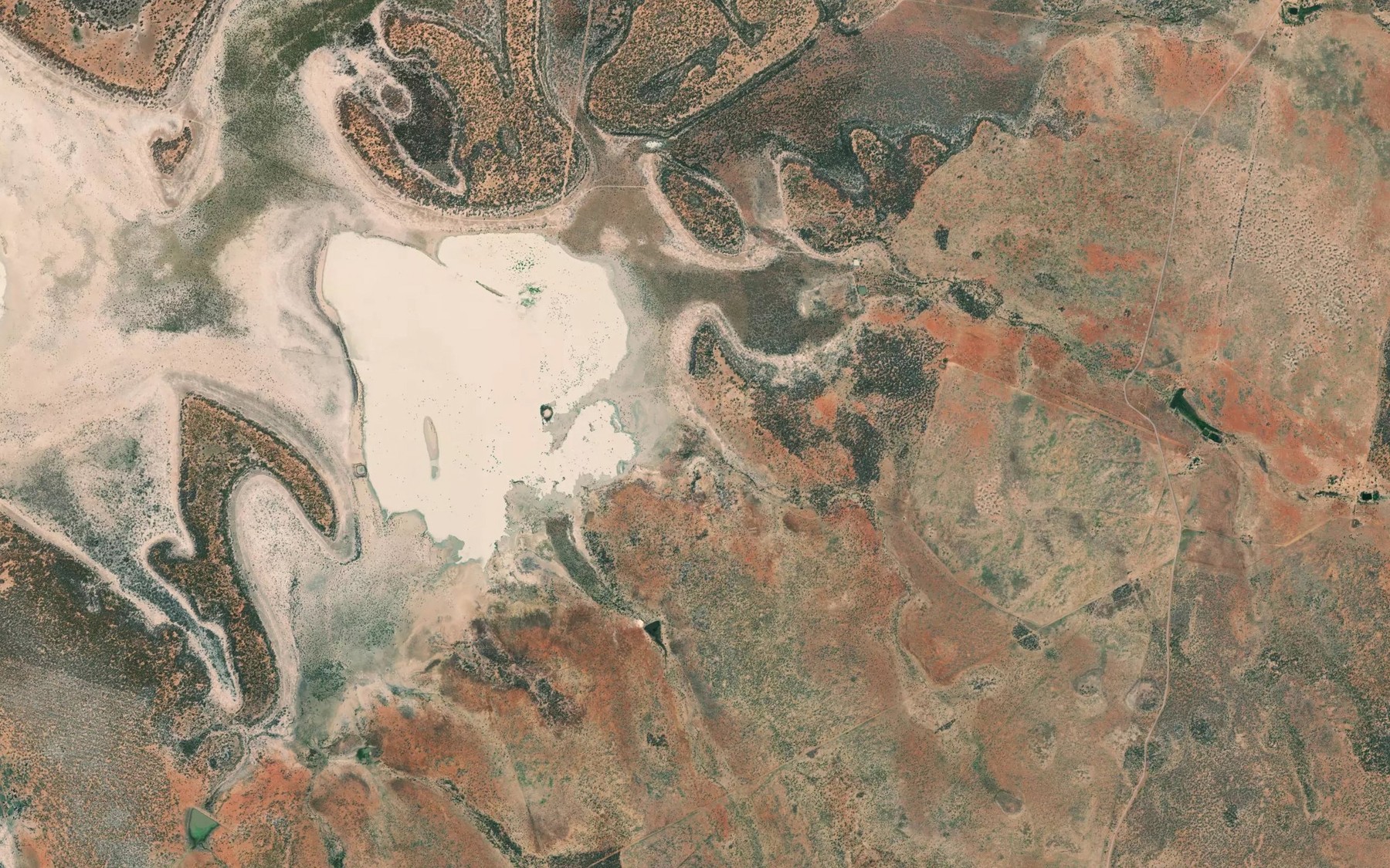 Satellite map of the Yellow Water Creek
