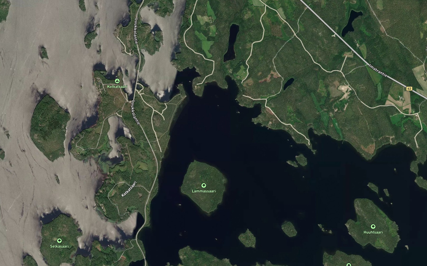 Satellite map of the Kokkolanselka