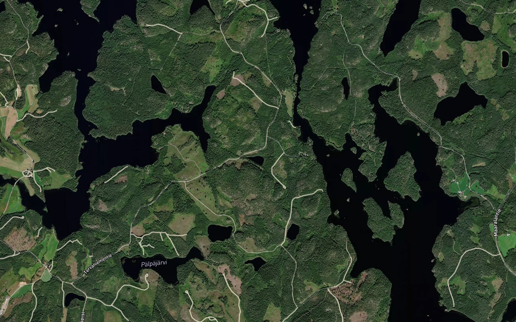 Satellite map of the Parkonlampi