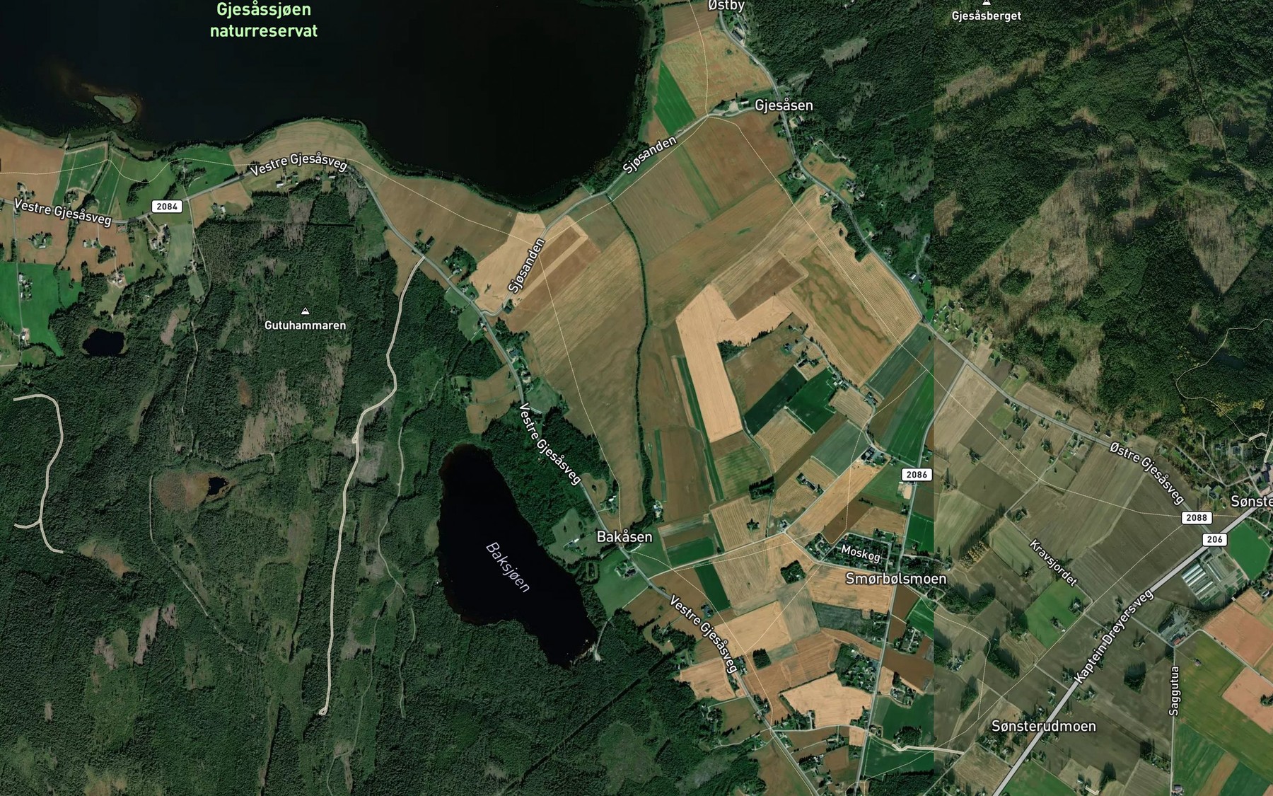 Satellite map of the Bakaa