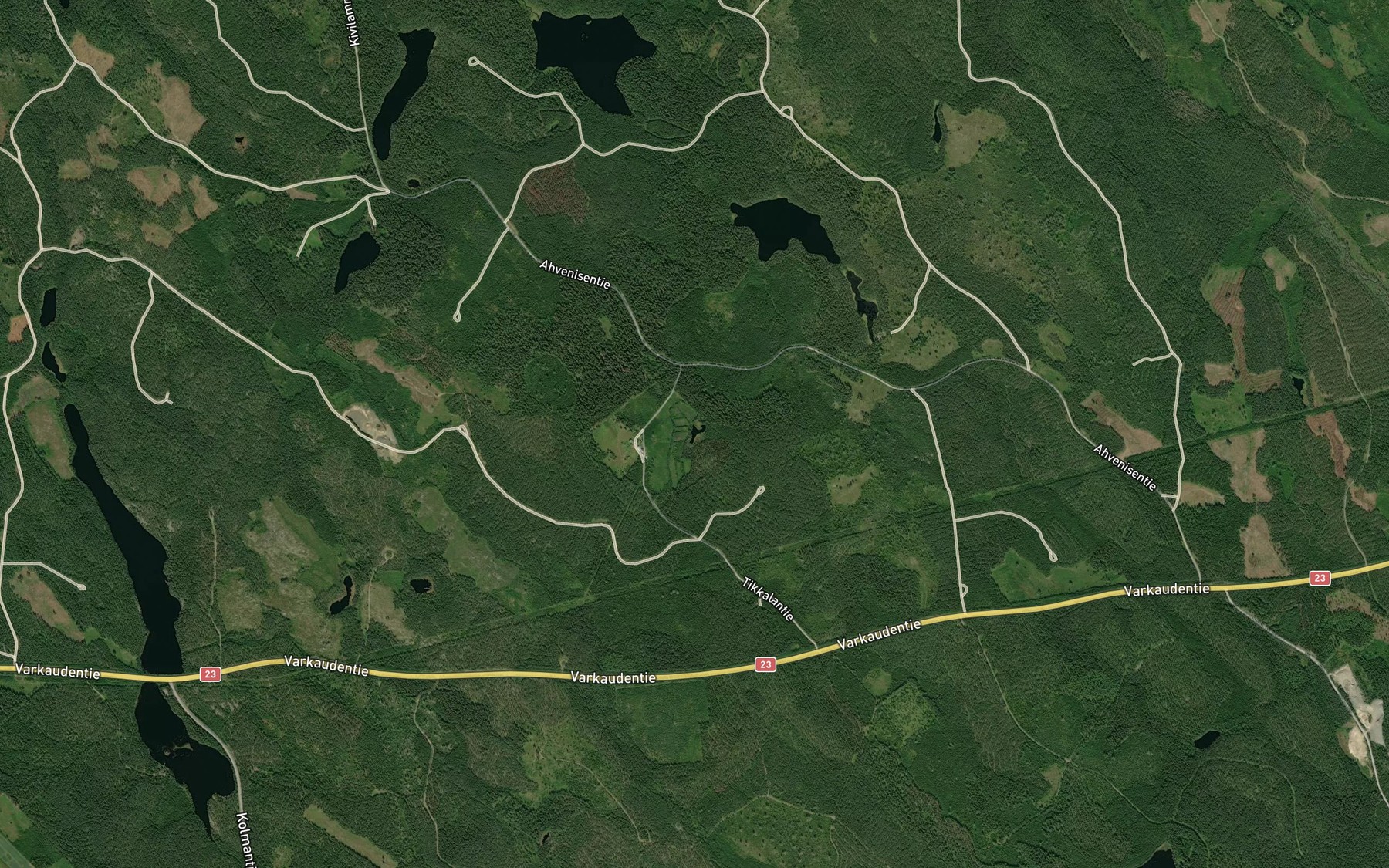 Satellite map of the Tikkalanlampi