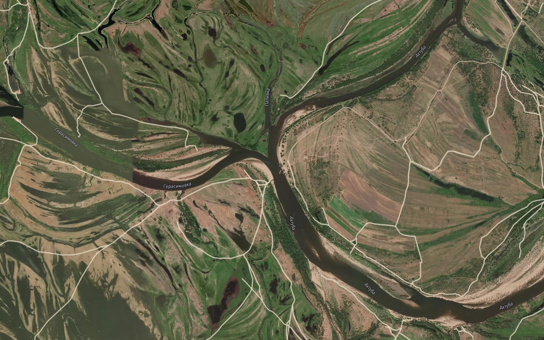 Satellite map of the Gerasimovka