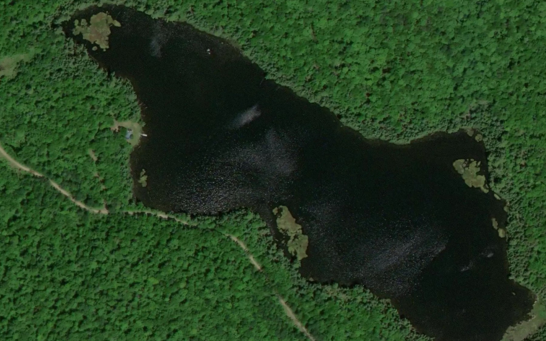 Satellite map of the Lac Georges