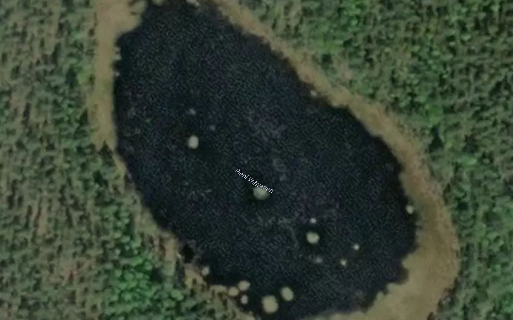 Satellite map of the Pieni-Vahvanen