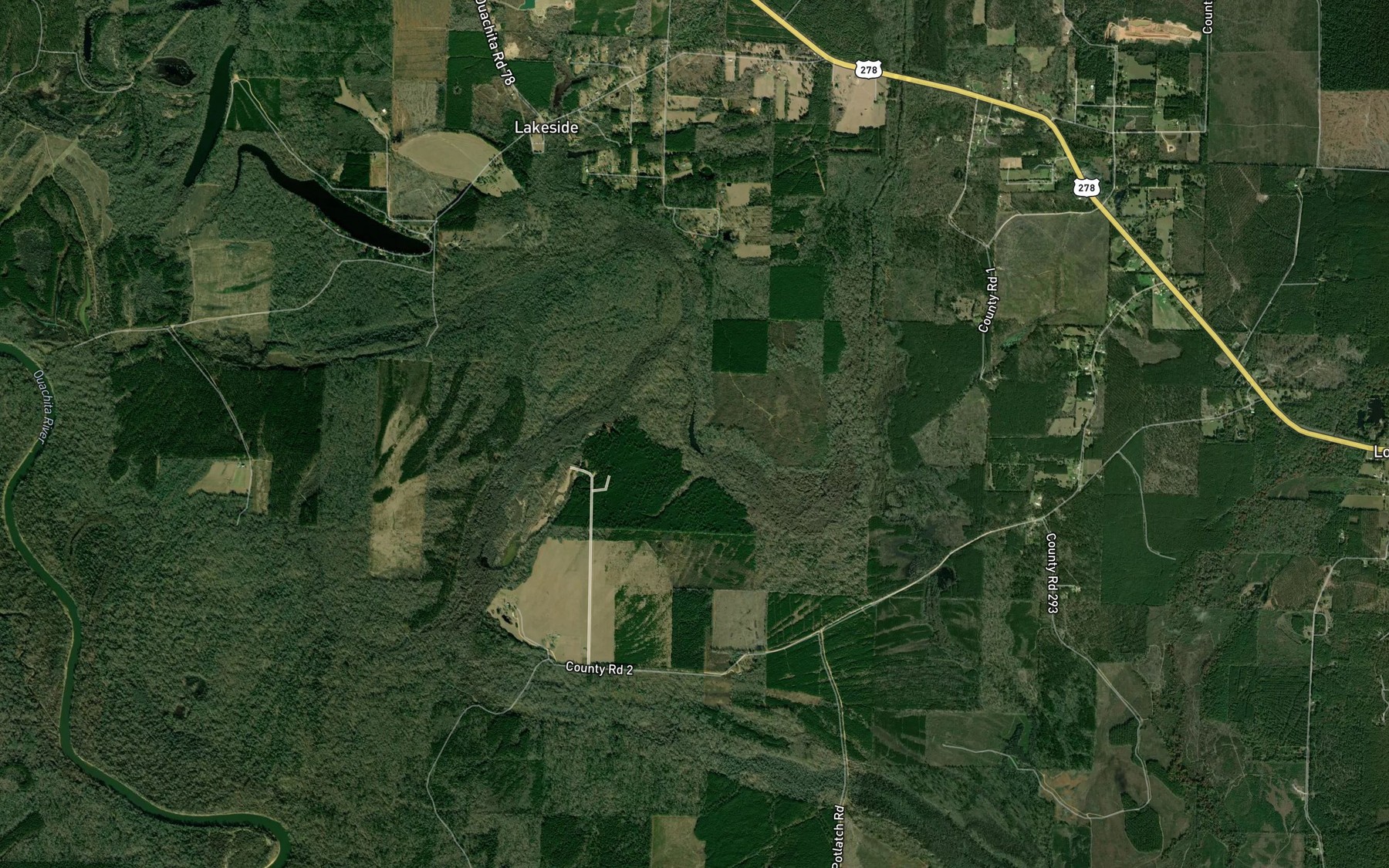 Satellite map of the Walker Lake