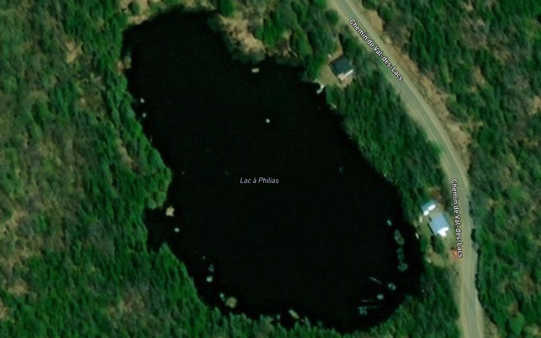 Satellite map of the Lac a Philias