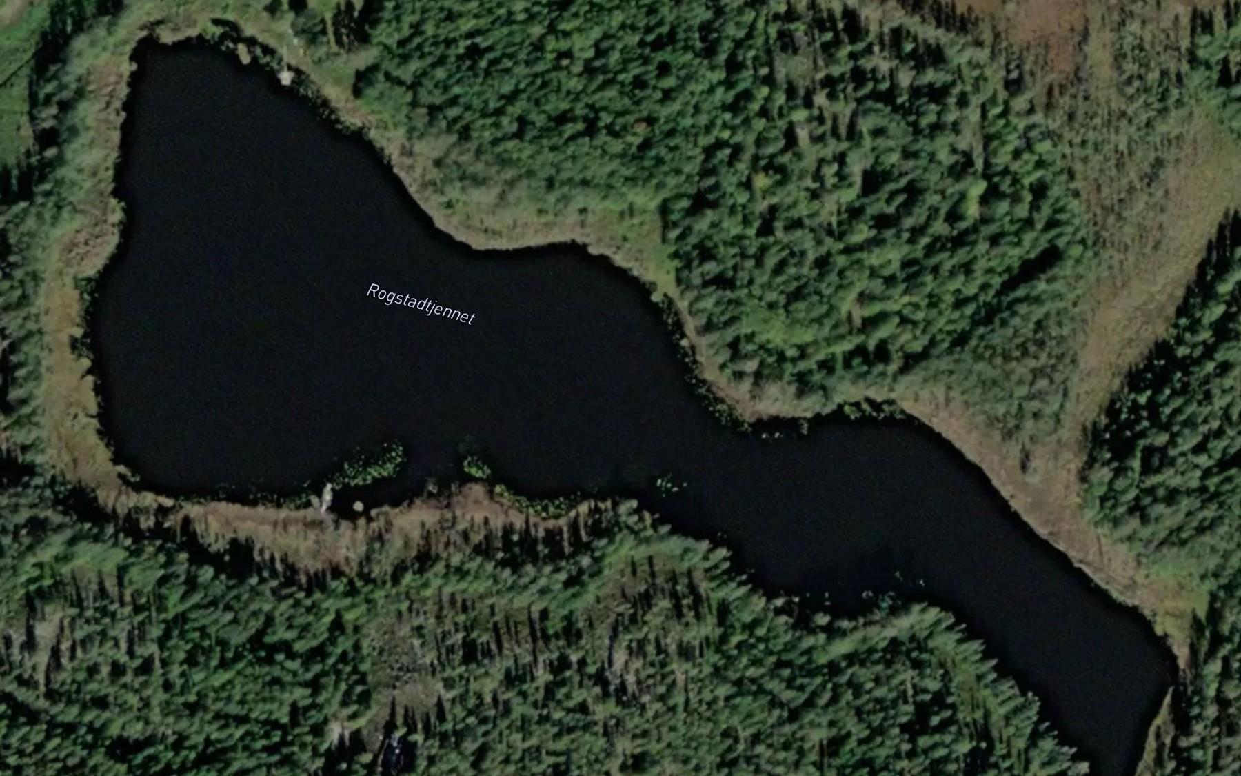 Satellite map of the Rogstadtjernet