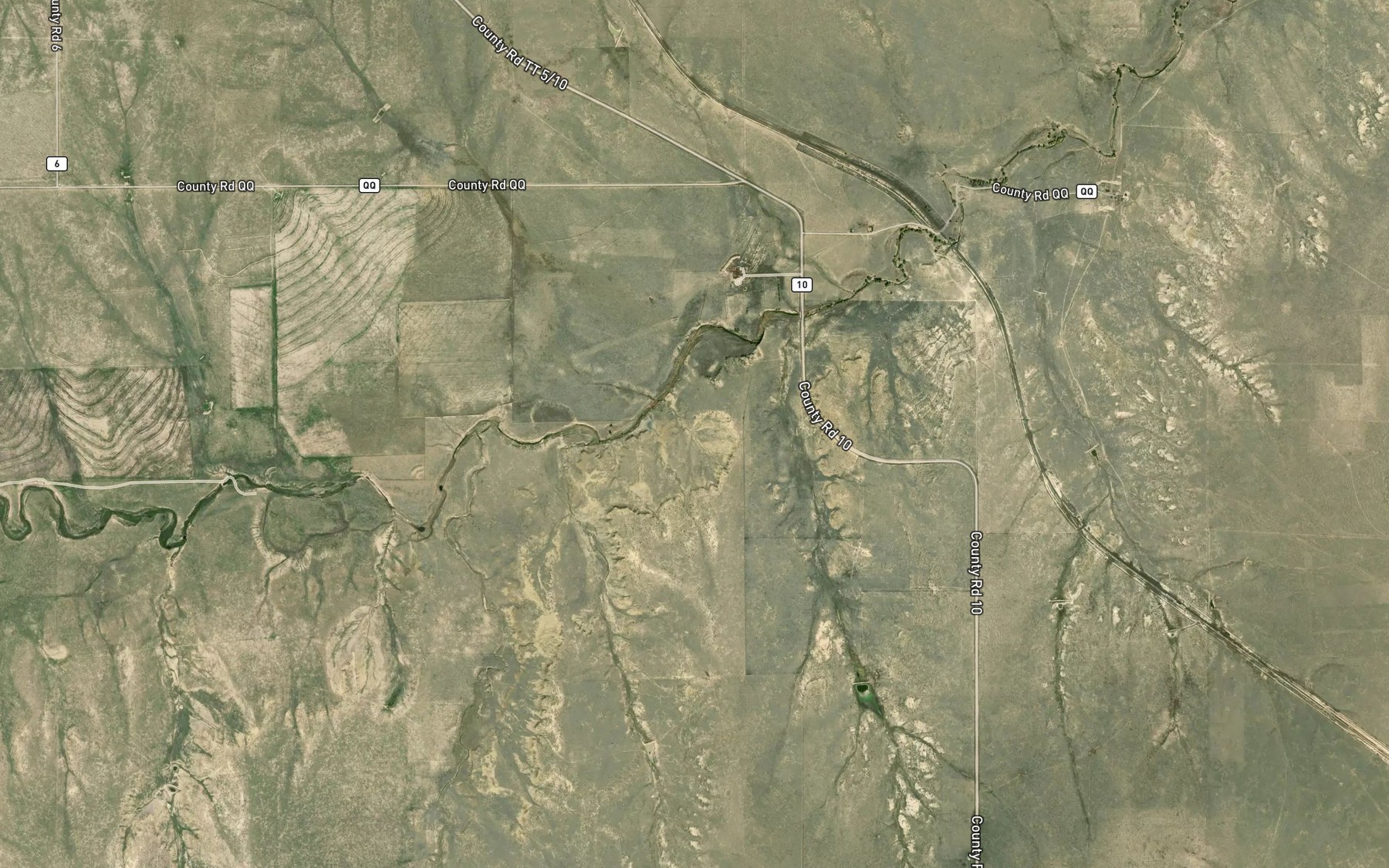 Satellite map of the Alkali Spring