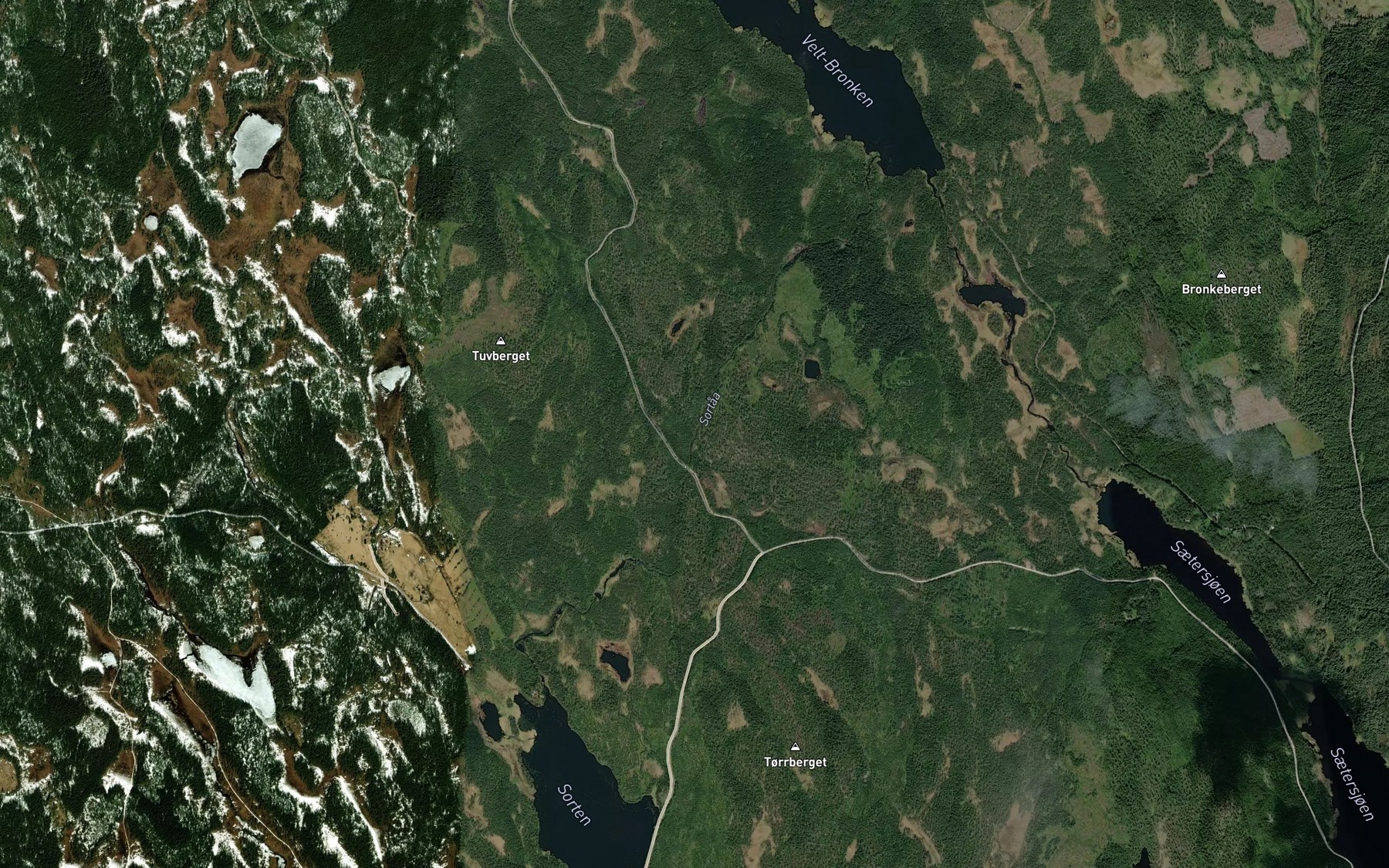 Satellite map of the Sortaa