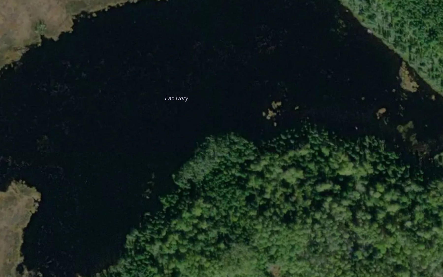 Satellite map of the Lac Ivory
