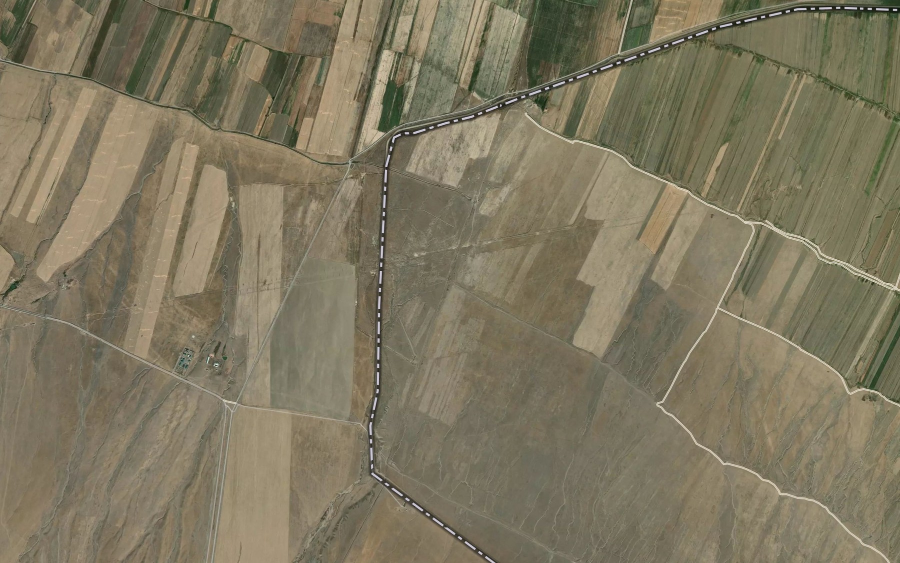 Satellite map of the Aryk Chobok
