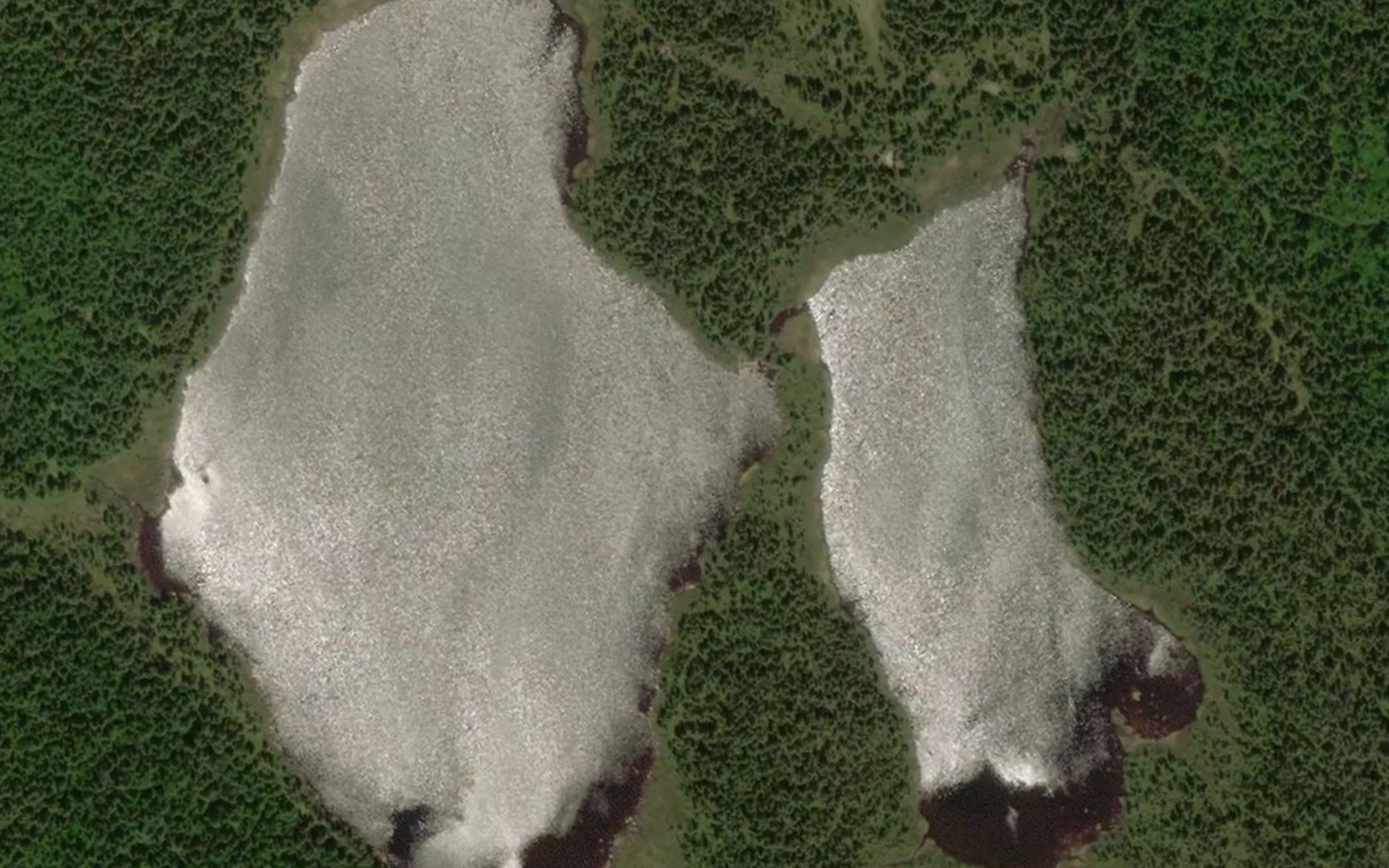 Satellite map of the Lac Louis