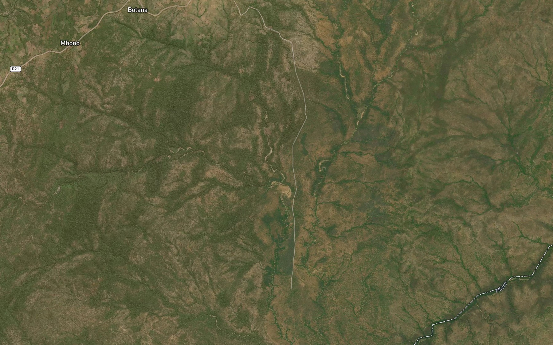 Satellite map of the Begon