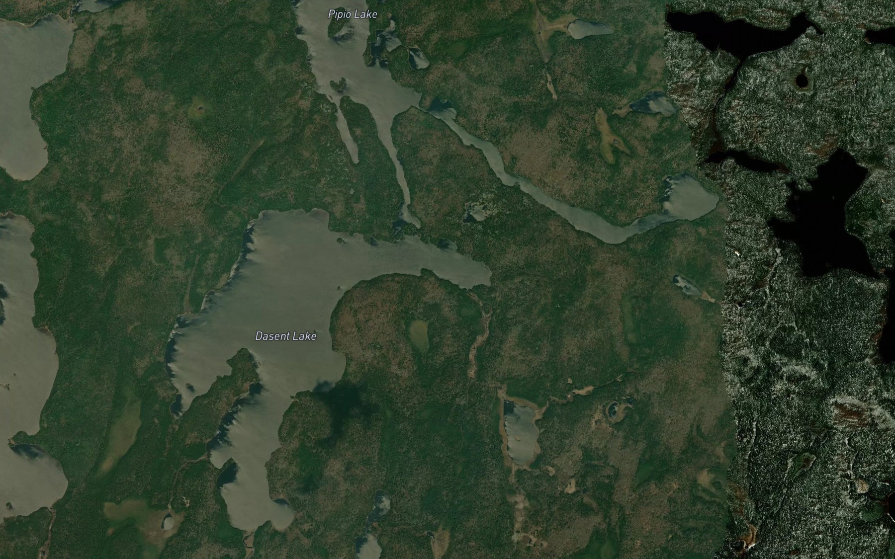 Satellite map of the Ruxton Creek