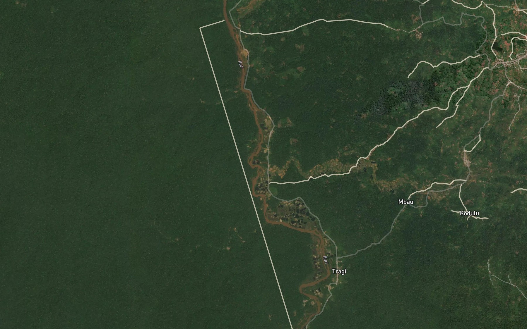 Satellite map of the Kodulo